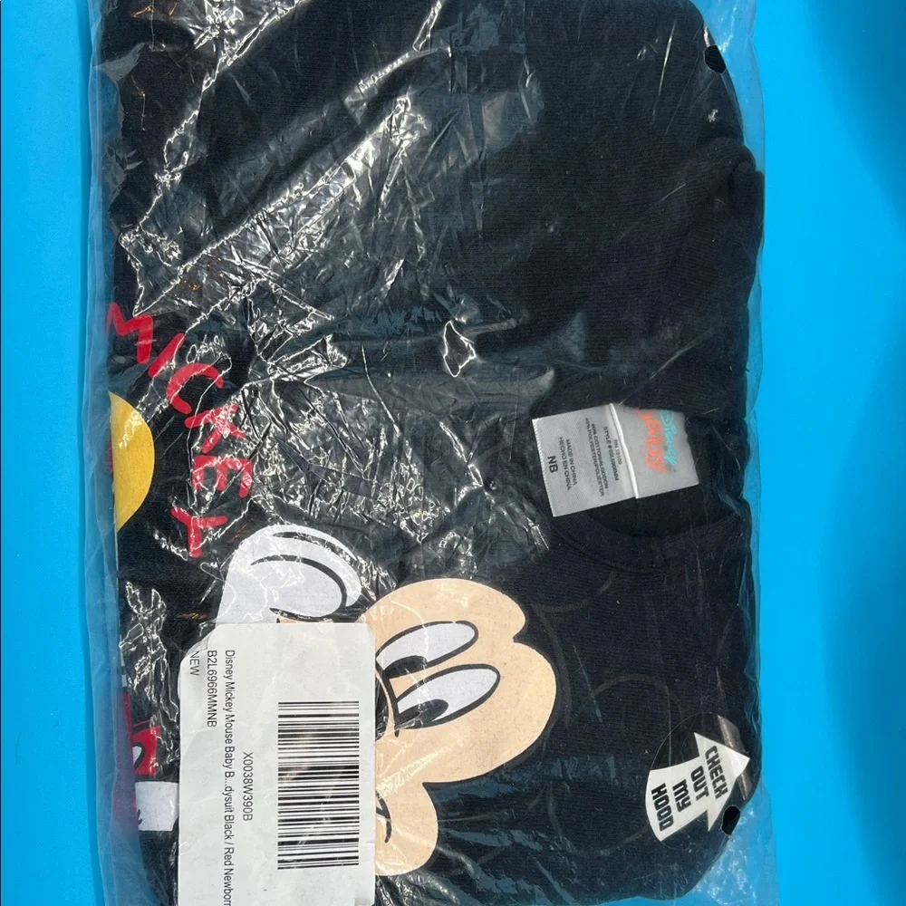 Disney Mickey Mouse Bodysuit Set -‎ Black, Red, and Gray